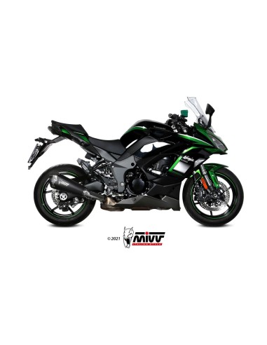silencioso mivv delta race black kawasaki ninja 1000 sx tourer 2020 25 k 054 ldrb