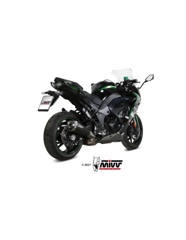 silencioso mivv delta race black kawasaki ninja 1000 sx tourer 2020 25 k 054 ldrb
