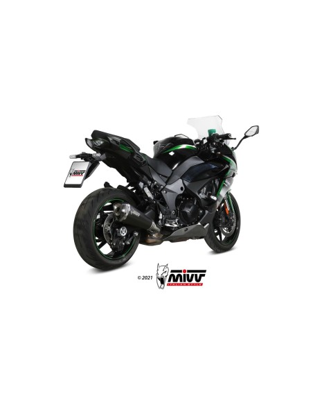 silencioso mivv delta race black kawasaki ninja 1000 sx tourer 2020 25 k 054 ldrb