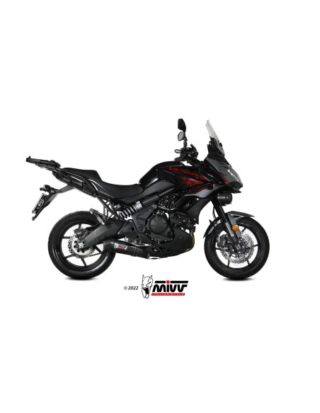 escape completo mivv 2x1 oval carbono con tapa carbono kawasaki versys 650 2021 23