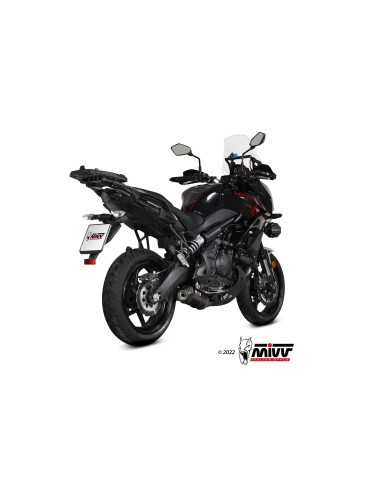 escape completo mivv 2x1 oval black con tapa carbono kawasaki versys 650 2021 25 k 055 lzc