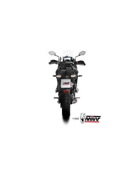 escape completo mivv 2x1 oval black con tapa carbono kawasaki versys 650 2021 25 k 055 lzc
