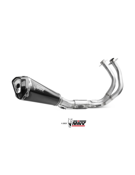 escape completo mivv 2x1 delta race black kawasaki ninja 650 z650 2024 26 k 057 kdrb