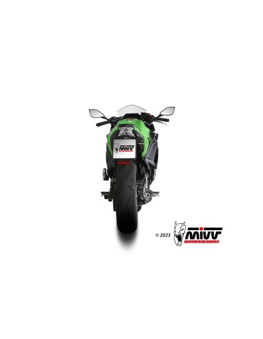 escape completo mivv 2x1 delta race black kawasaki ninja 650 z650 2024 26 k 057 kdrb