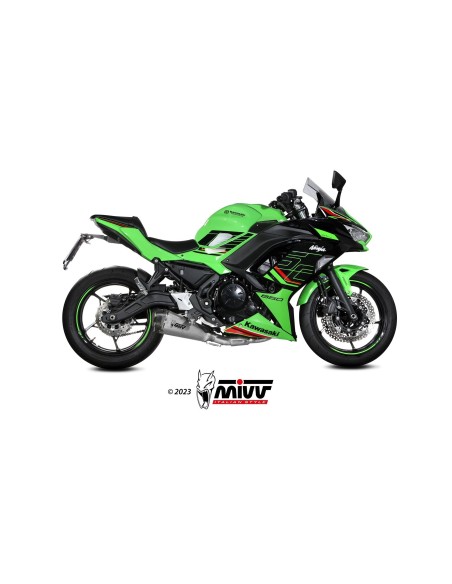 escape completo mivv 2x1 delta race st steel kawasaki ninja 650 z650 2024 26 k 057 kdrx