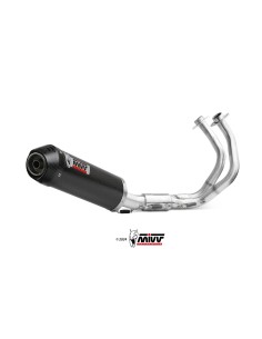 escape completo mivv 2x1 oval carbono con tapa carbono kawasaki ninja 650 z650 2024 26