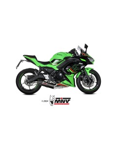 escape completo mivv 2x1 oval carbono con tapa carbono kawasaki ninja 650 z650 2024 26 2