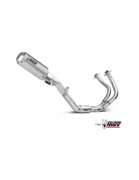 escape completo mivv 2x1 mk3 st steel kawasaki ninja 650 z650 2024 26 k 058 sm3x