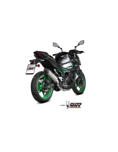 silencioso mivv ak 1 titanium con tapa de carbono kawasaki z500 se 2024 26 k 061 l4k