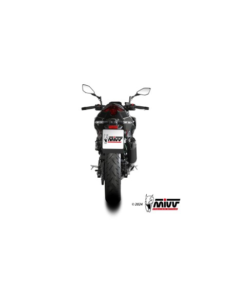 silencioso mivv ak 1 black con tapa de carbono kawasaki z500 se 2024 26 k 061 lzk
