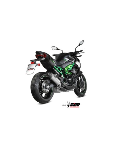 silencioso mivv ak 1 titanio con tapa de carbono kawasaki z900 2025 26 k 062 l4k