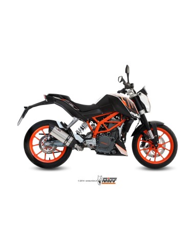 escape completo mivv 1x1 suono st steel con tapa carbono ktm 390 duke 2013 16 kt 012 l7