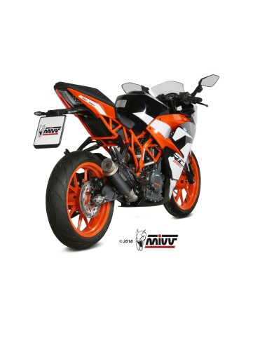 silencioso mivv gp pro black ktm 125 390 duke rc 125 390 2017 20 kt 019 lxbp