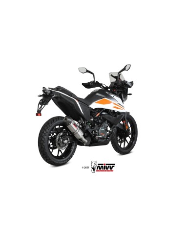 silencioso mivv oval titan c tapa carbono ktm 390 adventure 2020 24 kt 024 l4c