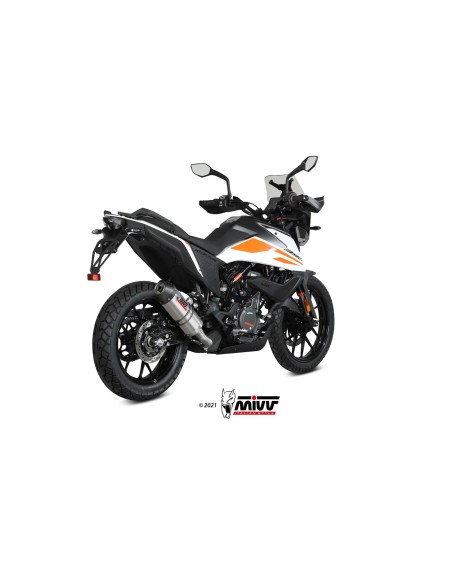 silencioso mivv oval titan c tapa carbono ktm 390 adventure 2020 24 kt 024 l4c