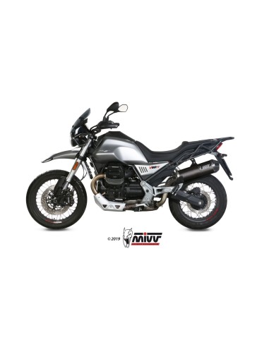 silencioso mivv oval carbono c tapa carbono moto guzzi v85 tt 2019 25 m 013 lec