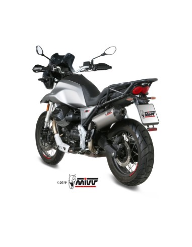 silencioso mivv oval titan c tapa carbono moto guzzi v85 tt 2019 25 m 013 lnc