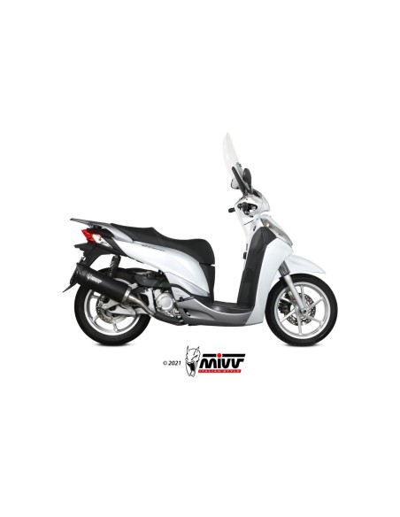 silencioso mivv mover black honda sh 300 2007 14 sh 300 2015 20 mv ho 0001 lv