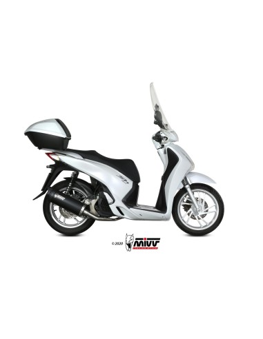 escape completo mivv 1x1 mover black honda sh 125 2013 16 sh 150 2013 16 mv ho 0003 lv