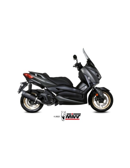 escape completo mivv 1x1 mover black yamaha x max 125 2021 24 mv ya 0007 lv