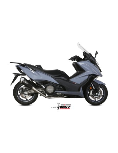 escape completo mivv 2x1 delta race st steel kymco ak550 2017 20 o 009 sdrb