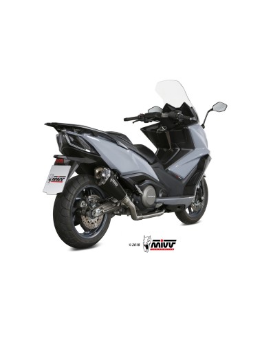 escape completo mivv 2x1 delta race st steel kymco ak550 2017 20 o 009 sdrb