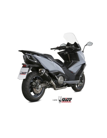 escape completo mivv 2x1 delta race st steel kymco ak550 2017 20 o 009 sdrb