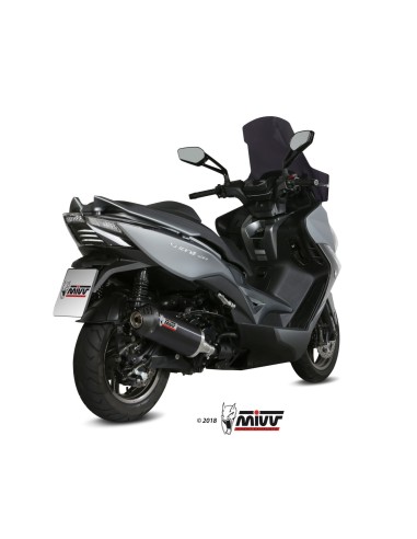 silencioso mivv oval acero negro carbon kymco xciting 400i 2013 18 o 010 lvc