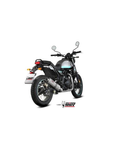 silencioso mivv oval st acero royal enfield scram 411 2022 24 himalayan 2021 23