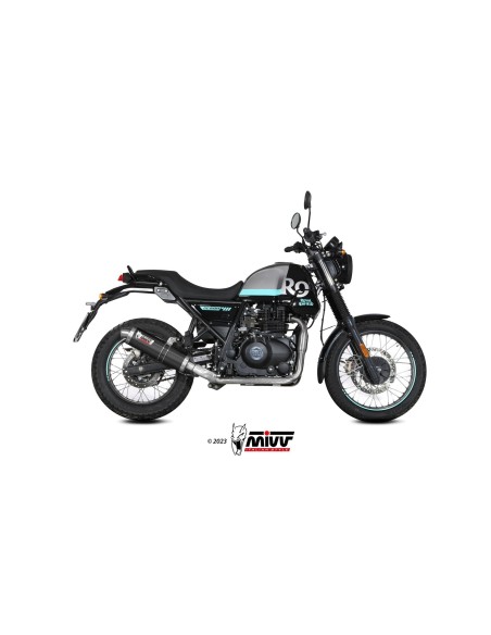 silencioso mivv oval black royal enfield scram 411 2022 24 himalayan 2021 23 re 001 lz