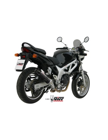 silencioso mivv gp acero negro carbon suzuki sv 650 1999 02 s 004 lxbc