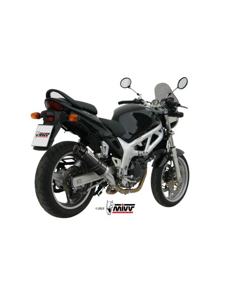 silencioso mivv gp acero negro carbon suzuki sv 650 1999 02 s 004 lxbc