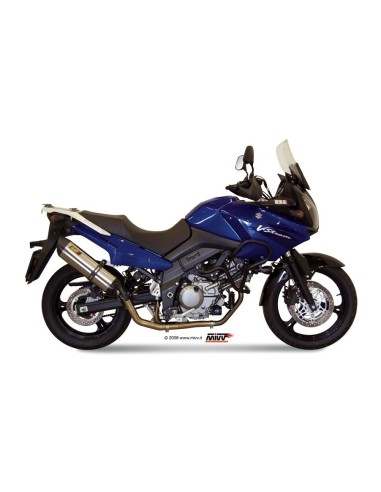 escape completo mivv 2x1 suono st steel con tapa carbono suzuki dl v strom 650 2004 06