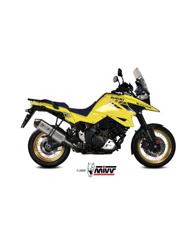 silencioso mivv speed edge st acero carbono suzuki dl v strom 1000 v strom 1050 xt