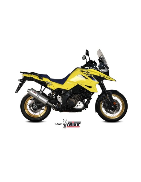 silencioso mivv oval acero suzuki dl v strom 1000 xt 2014 20 v strom 1050 xt 2020 26
