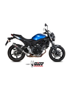 silencioso mivv oval carbono c tapa carbono suzuki sv 650 x 2016 25 s 045 l3c 2