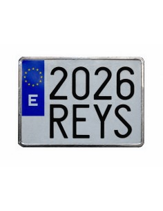 placa de matricula moto samart aluminio 220x150 mm