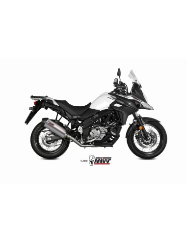 escape completo mivv 2x1 oval titan con tapa carbono suzuki dl v strom 650 xt 2017 25