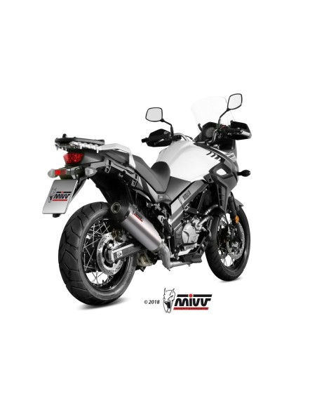 escape completo mivv 2x1 oval titan con tapa carbono suzuki dl v strom 650 xt 2017 25
