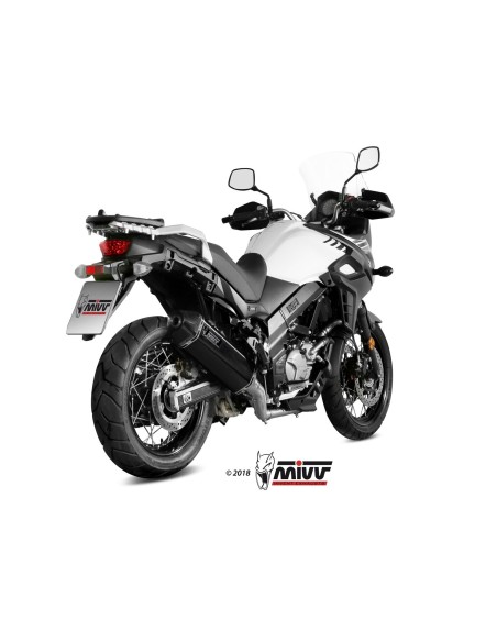 escape completo mivv 2x1 speed edge black suzuki dl v strom 650 xt 2017 25 s 049 lrb