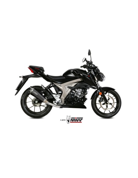 escape completo mivv 1x1 delta race black suzuki gsx r 125 gsx s 125 2017 20 s 055 ldrb