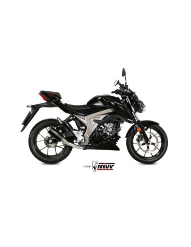 escape completo mivv 1x1 mk3 black suzuki gsx r 125 gsx s 125 2017 20 s 055 sm3b