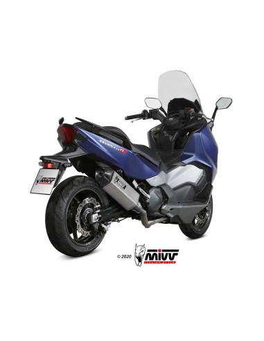 escape completo mivv 2x1 speed edge st steel con tapa carbono sym maxsym tl 500 508 2020