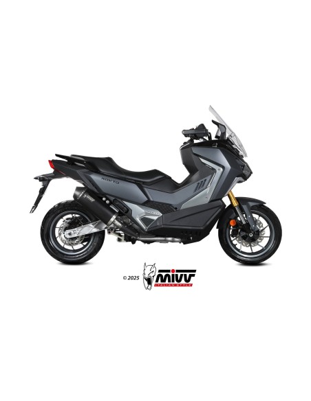 silencioso mivv oval black con tapa de carbono sym adxtg 400 2025 26 sy 004 kvc