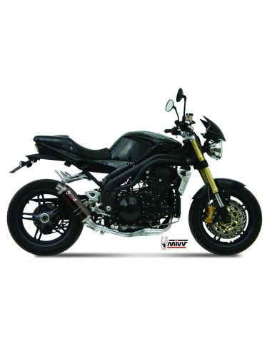 silencioso mivv gp black triumph speed triple 2005 06 t 005 lxb