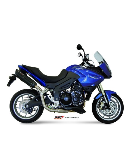 silencioso mivv suono acero negro carbon triumph tiger 1050 2007 13 t 007 l9