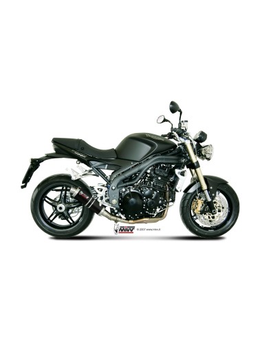 silencioso mivv gp black triumph speed triple 2007 10 t 008 lxb