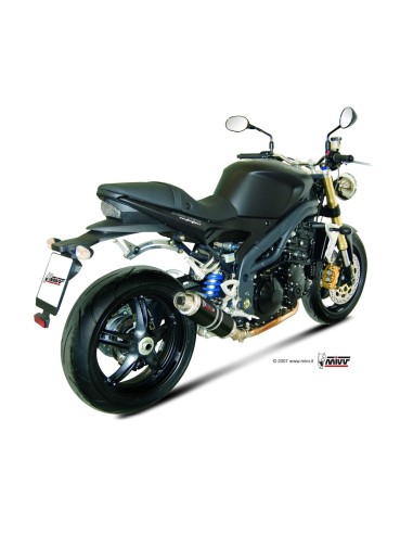 silencioso mivv gp black triumph speed triple 2007 10 t 008 lxb