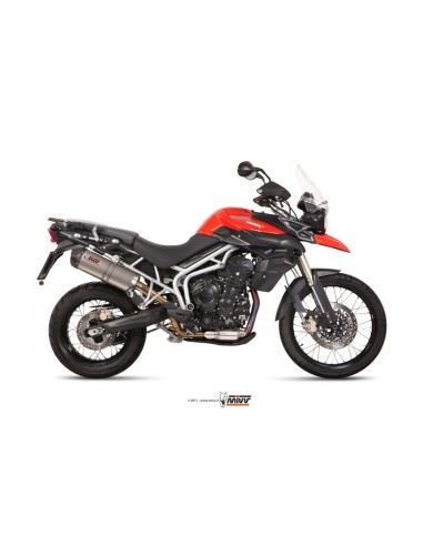 silencioso mivv oval titan tapa carbono triumph tiger 800 xc xr xrx xcx xrt xca 11 16