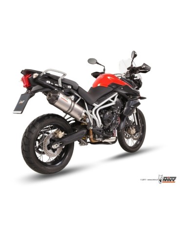 silencioso mivv oval titan tapa carbono triumph tiger 800 xc xr xrx xcx xrt xca 11 16